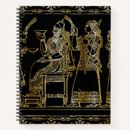 Cuaderno Relieve de oro mesopotámico antiguo
