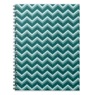 Cuaderno Relieve metalizado Grabado en relieve verde azulad