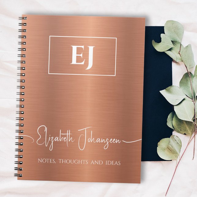 Cuaderno Relieve metalizado Metalizado cepillado con escrit (Subido por el creador)