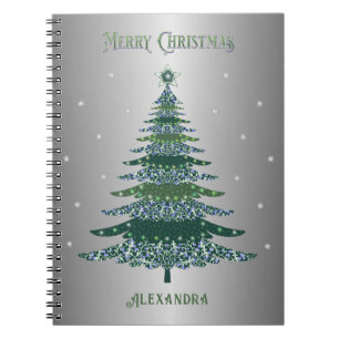 Cuaderno Relieve metalizado plateado de nombres personaliza