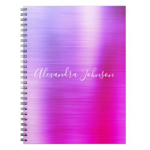 Cuaderno Relieve metalizado Purple Pink Profesional Girly