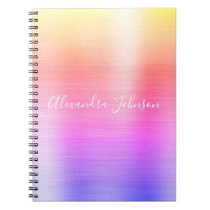 Cuaderno Relieve metalizado Rainbow Pastel Profesional Girl