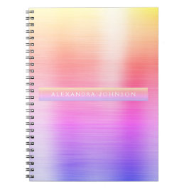 Cuaderno Relieve metalizado rosa y morado profesional Giron