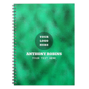 Cuaderno Relieve metalizado verde