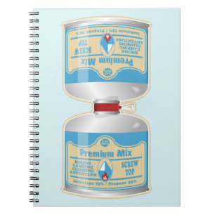 Cuaderno Rellenando botes de gas para cocinas de campamento
