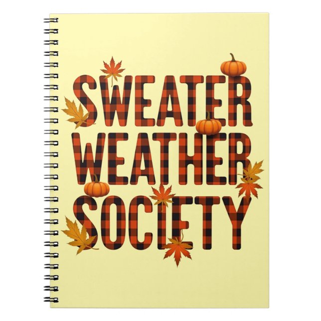 Cuaderno Relleno de carta de relleno de la sociedad del cli (Frente)