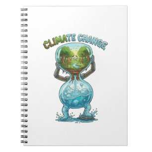 Cuaderno Reloj de arena del cambio climático — Naturaleza y