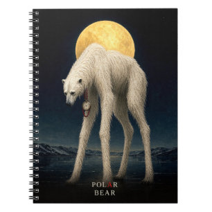 Cuaderno Reloj de Bolsillo de Oso Polar gótico Surrealista