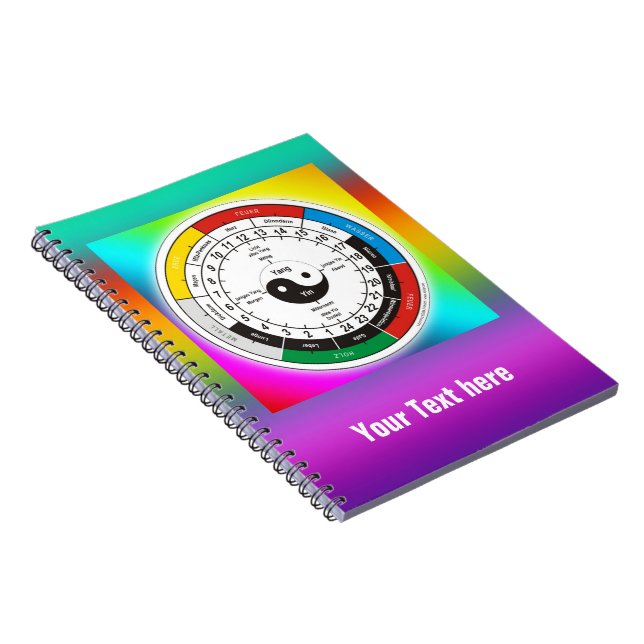 Cuaderno reloj de órganos y órganos del TCM (Lado Derecho)
