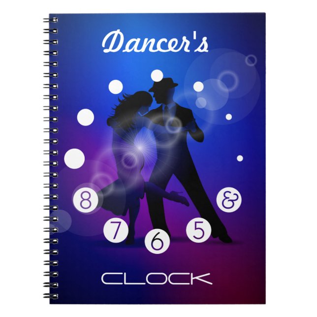 Cuaderno Reloj del bailarín con los números para bailarines (Frente)