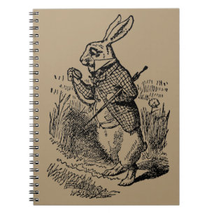 Cuaderno Reloj del conejo blanco de Alicia en el país de la