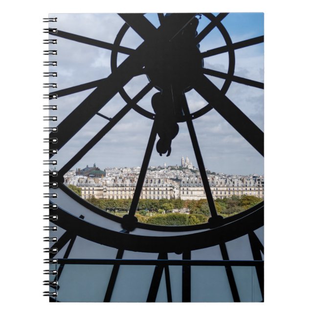 Cuaderno Reloj gigante de vidrio en el Museo de Orsay - Par (Frente)