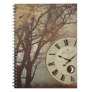 Cuaderno Reloj musical y árbol
