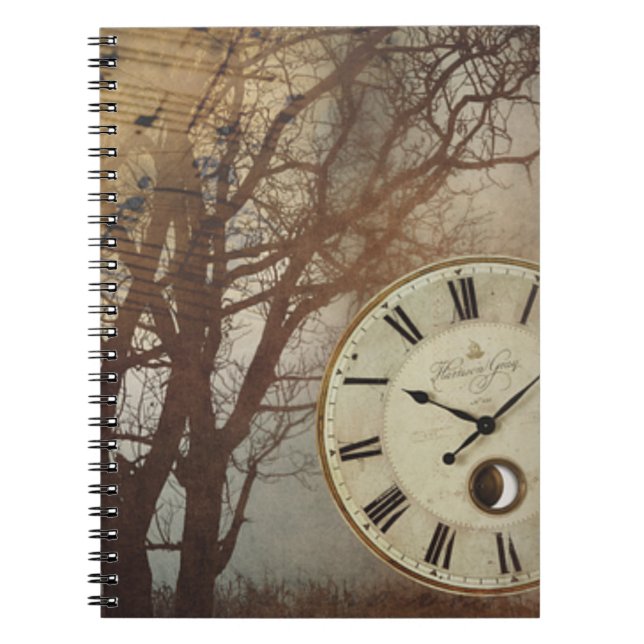 Cuaderno Reloj musical y árbol (Frente)