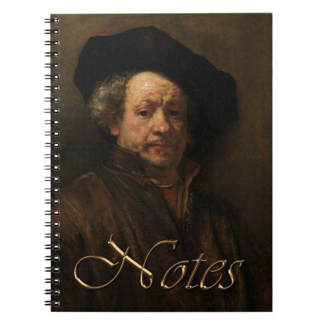 Cuaderno Rembrandt van Rijn's Self Retrait Bella Artes (Frente)