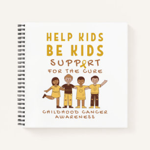 Cuaderno remedio de soporte para cáncer infantil para portá