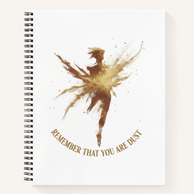 Cuaderno Remember That You Are Dust (Anverso)