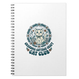 Cuaderno Remera de Arte para Amantes de Gatos de Abuela Cot