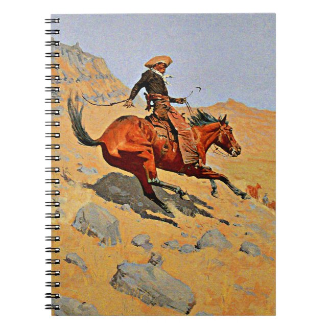 Cuaderno Remington - El Cowboy, famoso cuadro (Frente)