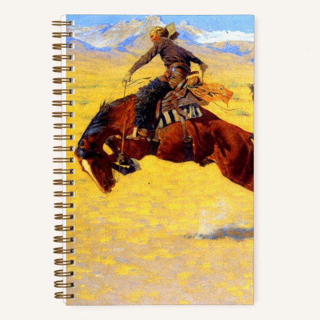 Cuaderno Remington Old West Caballo y Vaquero (Anverso)