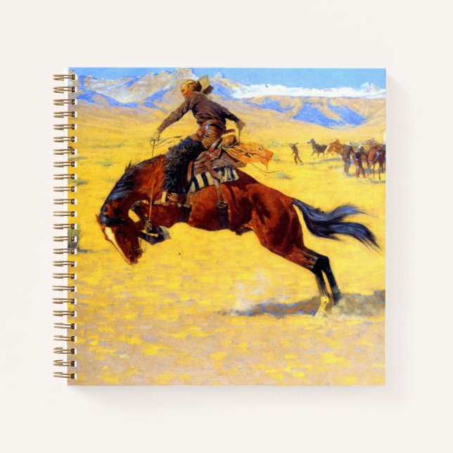 Cuaderno Remington Old West Horse y Cowboy (Anverso)