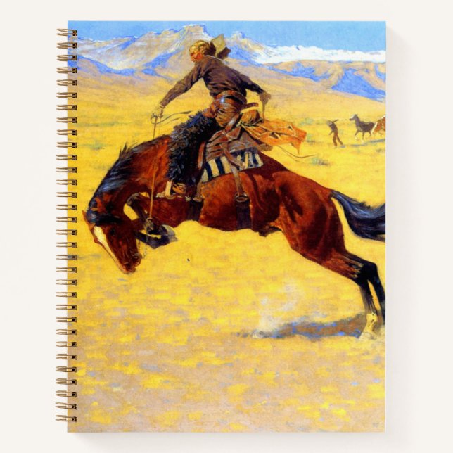 Cuaderno Remington Old West Horse y Cowboy (Anverso)