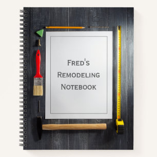 Cuaderno Remodelación personalizada, portátil para carpin