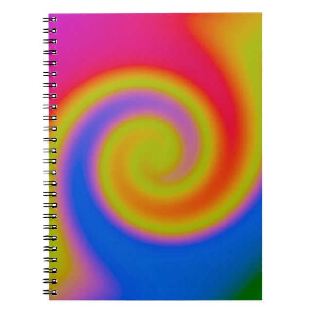 Cuaderno Remolino arcoiris (Frente)