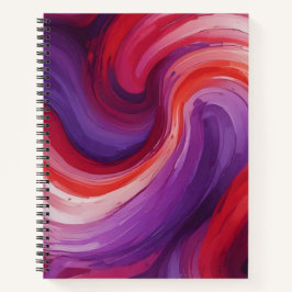 Cuaderno Remolino Rojo, Violeta y Rosa