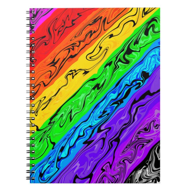 Cuaderno Remolinos de Arcoíris (Frente)