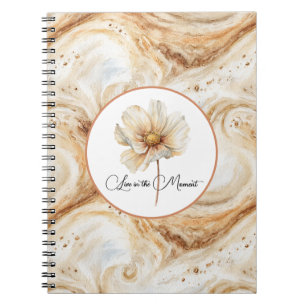 Cuaderno Remolinos de Latte de Calabaza Flor de Otoño