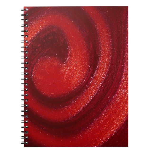Cuaderno Remolinos del esmalte de uñas (Frente)