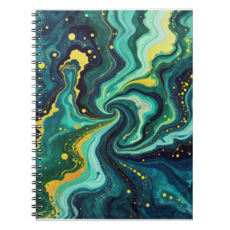 Cuaderno Remolinos Galácticos en Colores Vívidos 2