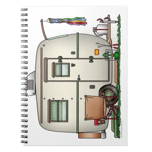 Cuaderno Remolque de cristal del viaje del campista del (Frente)