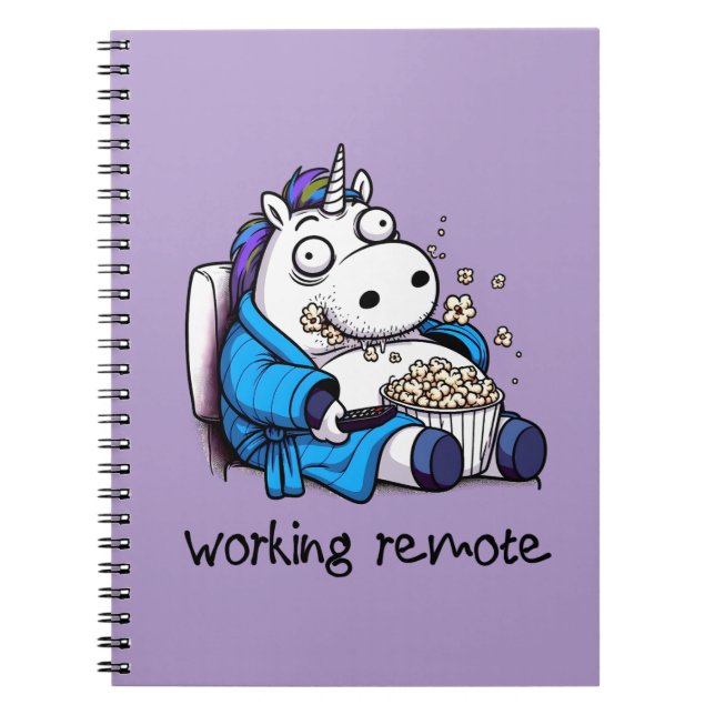 Cuaderno Remoto de trabajo de Unicornio (Frente)