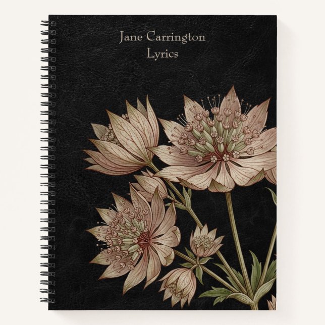 Cuaderno Renacimiento Astrantia: Botánica Vintage (Anverso)