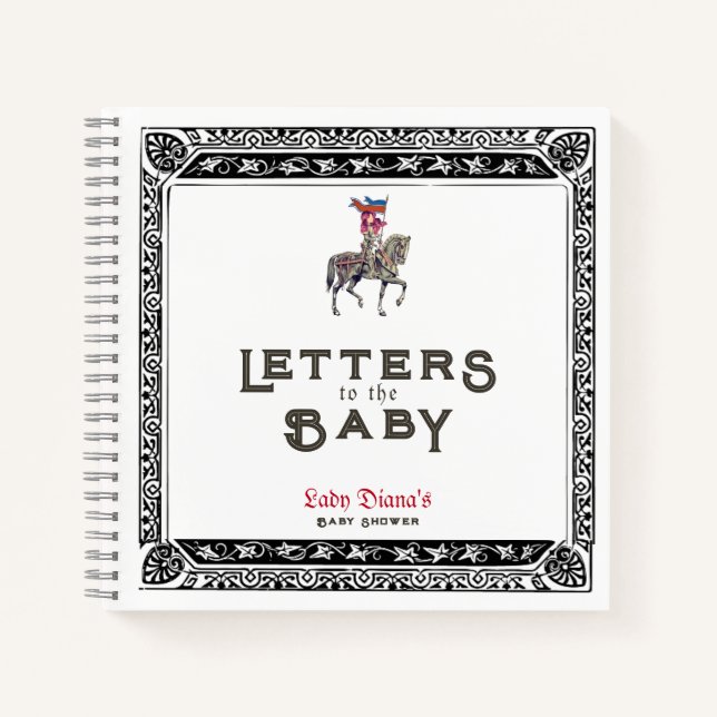 Cuaderno Renacimiento Medieval Renfaire W Baby Shower (Anverso)