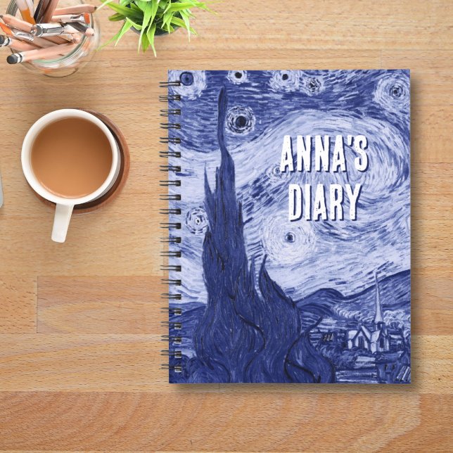 Cuaderno Rendición azul Van Gogh del Starry Night Art (Subido por el creador)