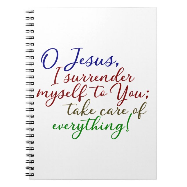 Cuaderno Rendirse a Novena (Frente)