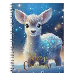 Cuaderno Reno con saludo de Feliz Navidad