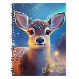 Cuaderno Reno con saludo de Feliz Navidad