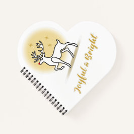Cuaderno Reno de Navidad Alegre y Brillante