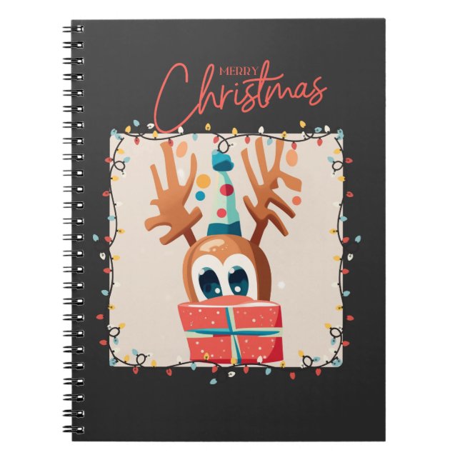 Cuaderno Reno juguetón con regalo (Frente)