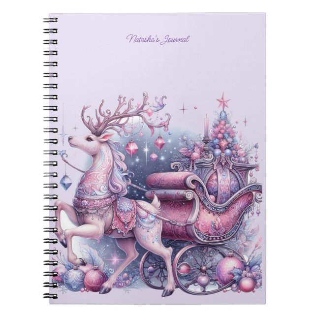 Cuaderno Reno morado mágico (Frente)
