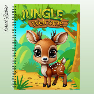 Cuaderno Reno Único Ciervo Animal Gráfico Cierva 🦌