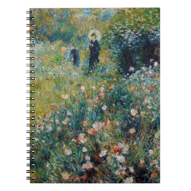 Cuaderno Renoir - Mujer con sombrilla en un jardín (Frente)