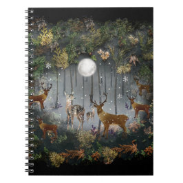 Cuaderno Renos Adorables De Noche