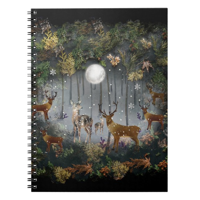 Cuaderno Renos Adorables De Noche (Frente)