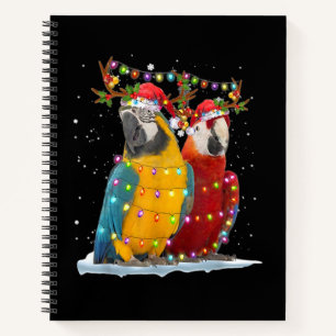 Cuaderno Renos de loro Navidad Ornamentos navideños ligero