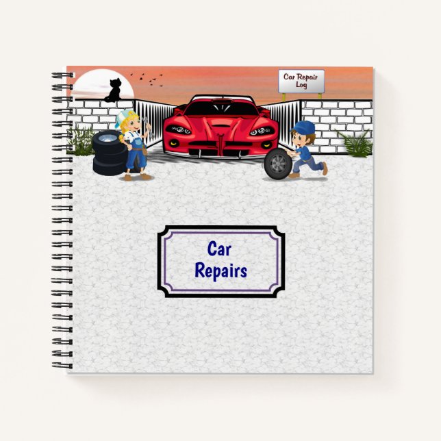 Cuaderno Reparación del coche (Anverso)